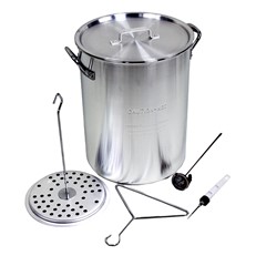 Large Aluminium Turkey Fryer Pot with Lid 