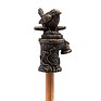 Antique Bronze Wren on a Tap Cane Companion