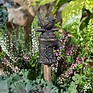 Antique Bronze Wren on a Tap Cane Companion