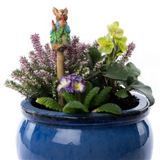 Beatrix Potter's Peter Rabbit Eating Radishes Coloured Cane Companion