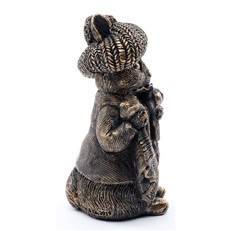 Beatrix Potter's Benjamin Bunny Antique Bronze Cane Companion