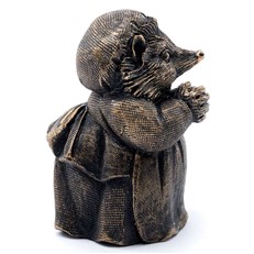 Beatrix Potter's Mrs Tiggy Winkle Antique Bronze Cane Companion