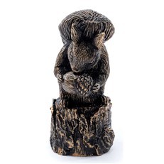 Beatrix Potter's Squirrel Nutkin Bronze Cane Companion