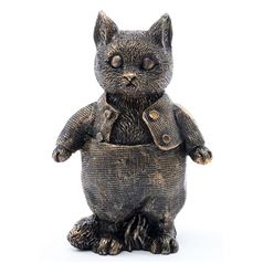 Beatrix Potter's Tom Kitten Antique Bronze Cane Companion