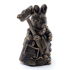 Beatrix Potter's Antique Bronze Hunca Munca Cane Companion