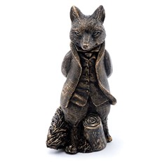 Beatrix Potter's Antique Bronze Mr Tod Cane Companion