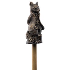 Beatrix Potter's Antique Bronze Mr Tod Cane Companion