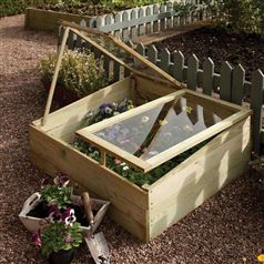 Timber Coldframe with Independently Opening Lids