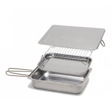 Stainless Steel Stovetop Smoker with Instruction Book