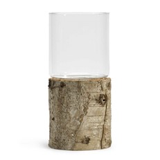 Rustic Birch Hurricane Lantern