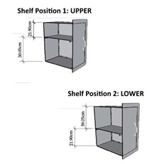 DIY Outdoor Kitchen Flush Mounted Stainless Larder Cupboard with Adjustable Shelf