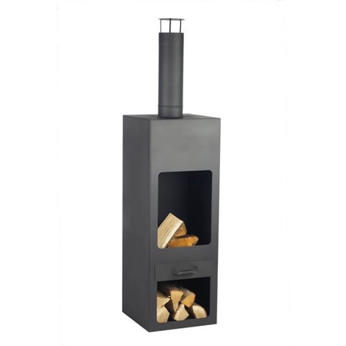 Kentucky Garden Fireplace in Black