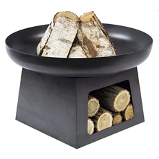 Idaho 60cm Fire Pit with Log Store
