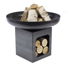 Oklahoma 60cm Fire Bowl with Log Store