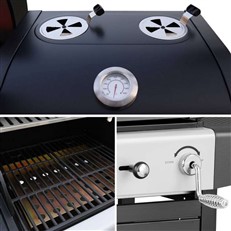 Large Callow Dual Fuel Gas and Charcoal BBQ Grill