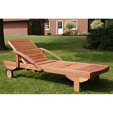 Wooden Garden Sun Lounger