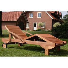 Wooden Garden Sun Lounger