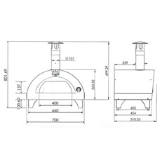 Clementino Outdoor Wood Fired Pizza Oven