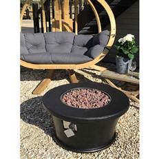 Foremost Black Dome Gas Fire Pit