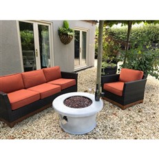 Foremost Outdoor Dome Gas Fire Pit Table