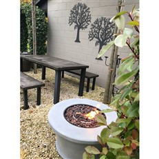 Foremost Outdoor Dome Gas Fire Pit Table
