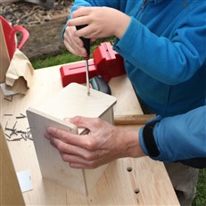 Bird Box Wooden DIY Kit with 32mm Hole