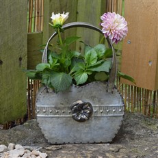 Pair of Garden Handbag Planters