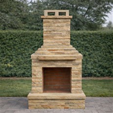 Callow Light Stone Outdoor Wood Burning Fireplace Self Assembly Kit