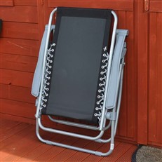 Pair of Kingfisher Zero Gravity Sun Lounger Garden Chairs