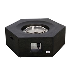 Foremost Outdoor Hexagon Gas Fire Pit Table
