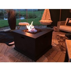 Foremost Outdoor Square Gas Fire Pit Table