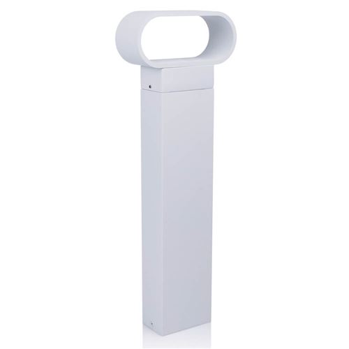 LED Outdoor Modern Garden Post Light in White