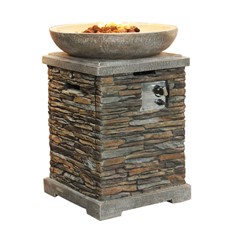 Slate Effect Gas Fire Pit