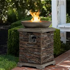 Slate Effect Gas Fire Pit