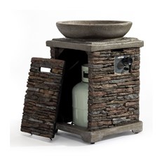 Slate Effect Gas Fire Pit