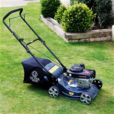 Callow Premium Petrol Lawn Mower - 41cm Cutting Width - Powerful 4 Stroke 123cc Loncin OHV Engine with adjustable cutting heights