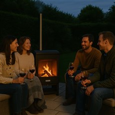 Hestia Heat Outdoor Wood Burning Patio Heater