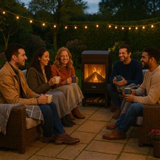 Hestia Heat Outdoor Wood Burning Patio Heater