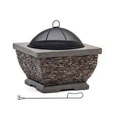 Premium Wood Burning Stone Fire Pit