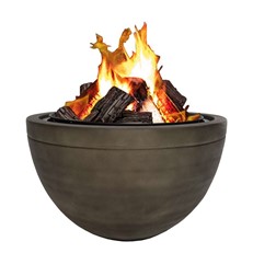 County Deluxe Wood Firepit with Spark Guard, Poker and BBQ Grill