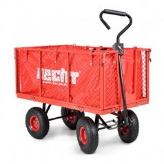 Heavy Duty Garden Trolley Cart and Tractor Trailer with Liner