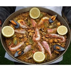 Outdoor Tabletop Paella Set for 4 People