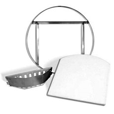 Kettle Pizza Prograte and Tombstone Combination Kit for 22.5-Inch Kettle BBQ