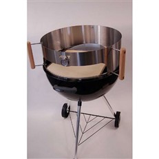 Kettle Pizza Prograte and Tombstone Combination Kit for 22.5-Inch Kettle BBQ