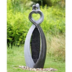 Abstract Heart Couple Outdoor Water Fountain