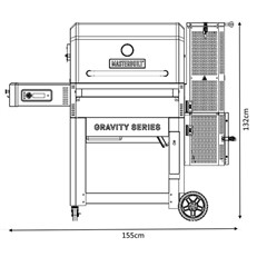 Masterbuilt Gravity Series 1050 Digital Charcoal BBQ Smoker