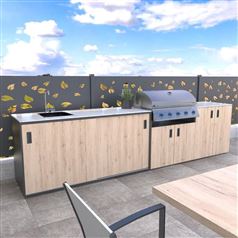 MS Viscom Delux Outdoor Kitchen Design 2 - Complete Garden Kitchen