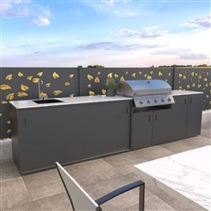 MS Viscom Delux Outdoor Kitchen Design 2 - Complete Garden Kitchen