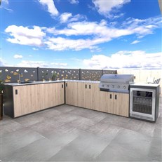 MS Viscom Delux Outdoor Kitchen Design - Complete Garden Kitchen