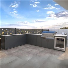 MS Viscom Delux Outdoor Kitchen Design - Complete Garden Kitchen